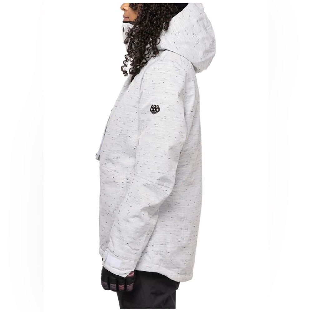 686 “Rumor” Insulated Jacket. “Charcoal Slub” Colorway. Women’s Small.